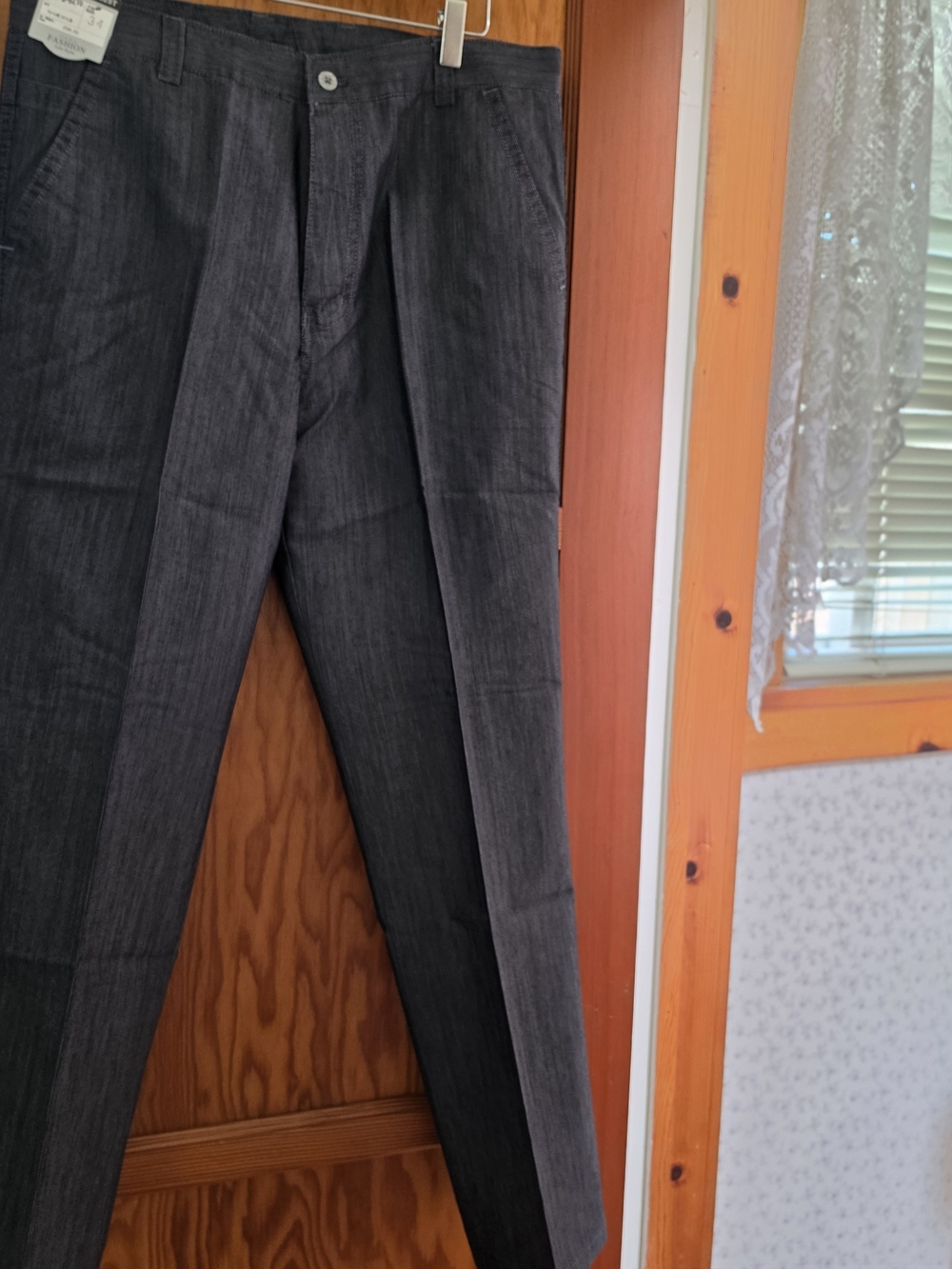 Classic Dark Gray Men Pants